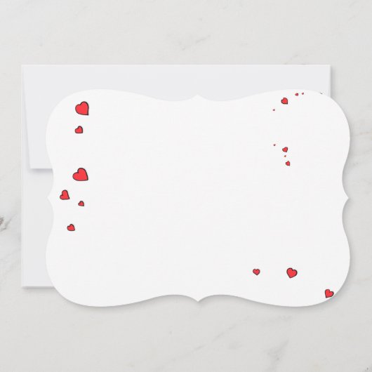 バレンタインレークーングリーティングカード ノートカード (裏面)