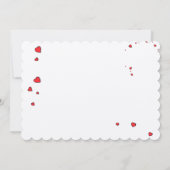 バレンタインレークーングリーティングカード ノートカード (裏面)