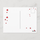 バレンタインレークーングリーティングカード ポストカード (裏面)