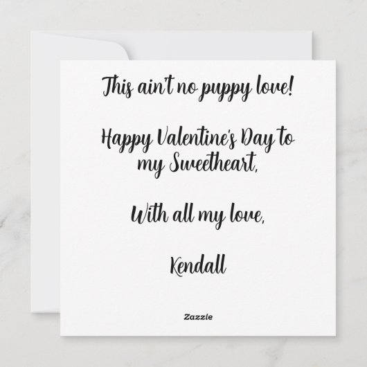 バレンタインロットワイラースウィートアーツラブ シーズンカード (裏面)