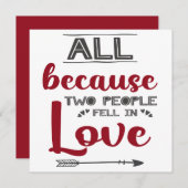 バレンタインロマンチックな愛引用文 シーズンカード (正面/裏面)