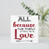 バレンタインロマンチックな愛引用文 シーズンカード (スタンド正面)