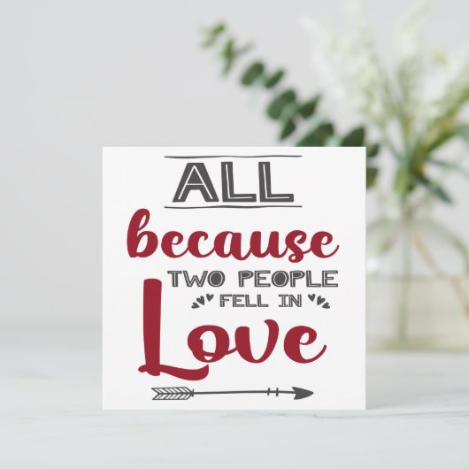 バレンタインロマンチックな愛引用文 シーズンカード (スタンド正面)