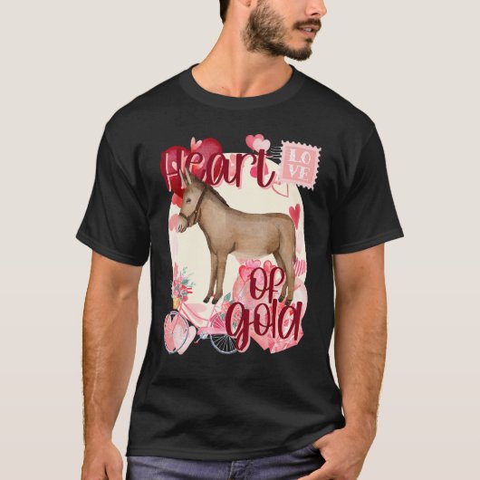 バレンタインロンドンキー単に水の色サザンカラー Tシャツ (正面)