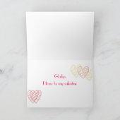 バレンタインローズブーケ シーズンカード (内部)