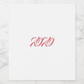 バレンタインワインボトルラベル(8.9 cm x 10.2 cm) ワインラベル (シングルラベル)