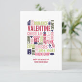 バレンタインワード教室バレンタインカード 招待状 (スタンド正面)