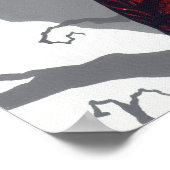 バレンタイン仮装ゴシック様式の妖精アートプリント ポスター (角)