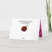 バレンタイン仮装パーティーマスク，孔雀ファン シーズンカード (裏面)