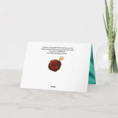 バレンタイン仮装マスク,孔雀フェザーファン シーズンカード (裏面)