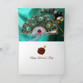 バレンタイン仮装マスク,孔雀フェザーファン シーズンカード (内部)