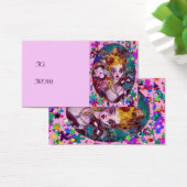 バレンタイン仮装マスク，紙吹雪，ピンク紫 (デスク)