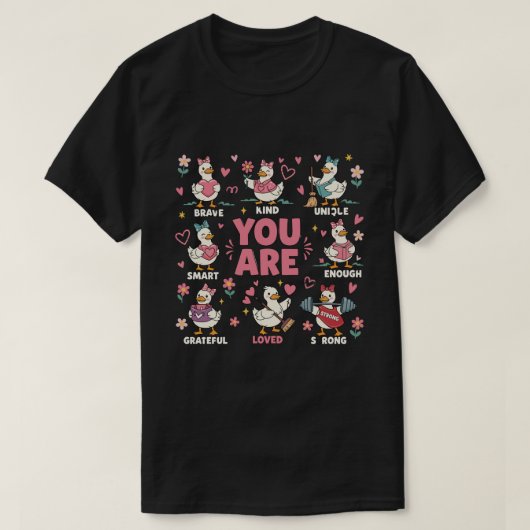 バレンタイン先生Tシャツ快適かわいいティーチング Tシャツ (デザイン正面)