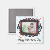 バレンタイン写真テンプレート磁石 マグネット (正面/裏面)