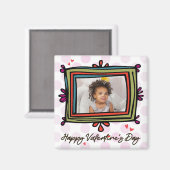 バレンタイン写真テンプレート磁石 マグネット (正面/裏面)