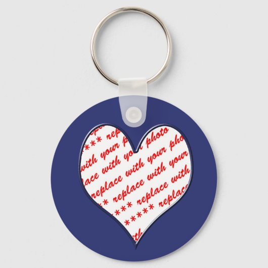 バレンタイン写真フレーム キーホルダー (正面)