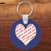 バレンタイン写真フレーム キーホルダー (正面)