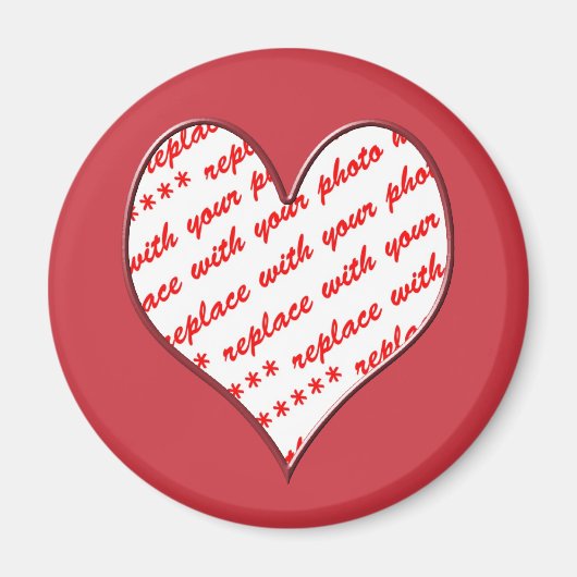 バレンタイン写真フレーム マグネット (正面)