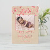 バレンタイン写真誕生のお知らせ 案内状 (スタンド正面)