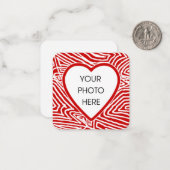 バレンタイン写真 ノートカード (正面/裏面インサイチュ)