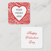 バレンタイン写真 ノートカード (正面/裏面)