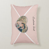 バレンタイン写真/文字赤面ピンクラブスウィートハート アクセントクッション (正面(垂直))