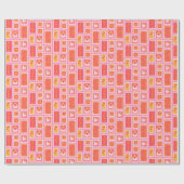 バレンタイン切手 ラッピングペーパー (フラット)