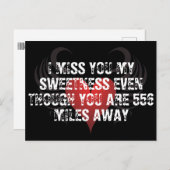 バレンタイン刑務所長期滞在ハート シーズンポストカード (正面/裏面)