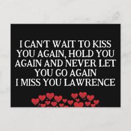 バレンタイン刑務所長距離ハート名 シーズンポストカード