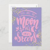 バレンタイン刑務所長距離パープルピンク シーズンポストカード (正面/裏面)