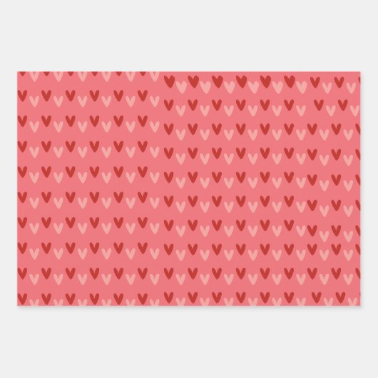 バレンタイン包装紙 ラッピングペーパーシート (正面)