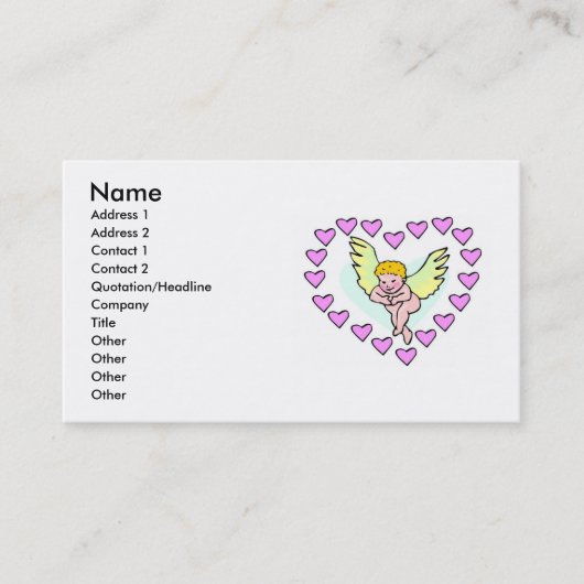 バレンタイン名刺 名刺 (正面)