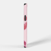 バレンタイン向けの唇の型押しのデザイン iPhoneケース (右側面)