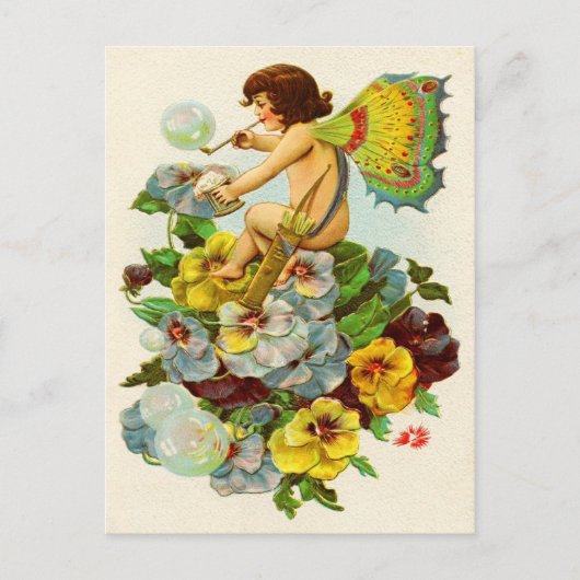 バレンタイン吹の妖精の泡 シーズンポストカード (正面)