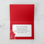 バレンタイン喜びの反射で愛 カード (内部)