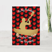 バレンタイン夜はカヤックを漕ぐことのために余りに暗いです シーズンカード (正面)