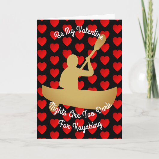 バレンタイン夜はカヤックを漕ぐことのために余りに暗いです シーズンカード (正面)