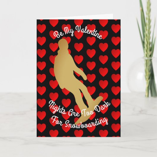 バレンタイン夜はスノーボードのために余りに暗いです シーズンカード (正面)