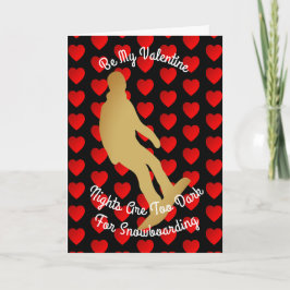 バレンタイン夜はスノーボードのために余りに暗いです シーズンカード