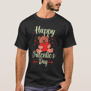 バレンタイン女性用の服ハッピーバレンタイン Tシャツ