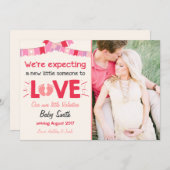 バレンタイン妊娠の発表が愛のクリームを明らかにする シーズンカード (正面/裏面)