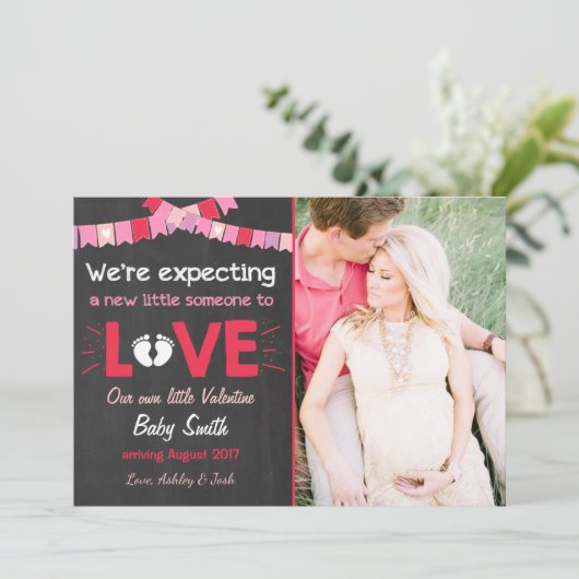 バレンタイン妊娠の発表で愛を明らかにする シーズンカード (スタンド正面)