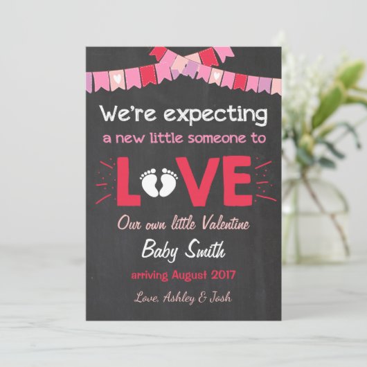 バレンタイン妊娠の発表で愛を明らかにする シーズンカード (スタンド正面)