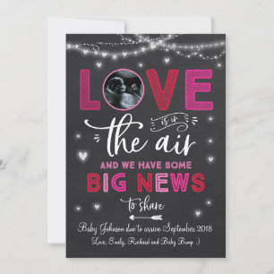 バレンタイン妊娠告知超音波カード シーズンカード