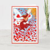 バレンタイン妖精の国とハートヴィンテージカード シーズンカード (正面)