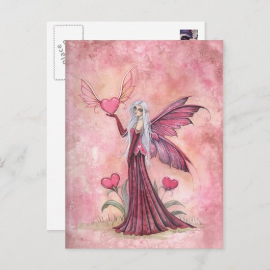バレンタイン妖精はがき シーズンポストカード (正面/裏面)