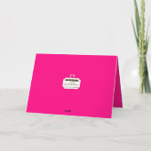 バレンタイン娘ギフト ピンクのゼブラ柄 シーズンカード (裏面)