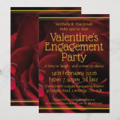 バレンタイン婚約スクリプチャークリステン 招待状 (正面/裏面)