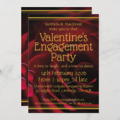 バレンタイン婚約聖なる書物、 経典クリスチャン 招待状 (正面/裏面)