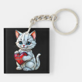 バレンタイン子猫 キーホルダー (裏面)